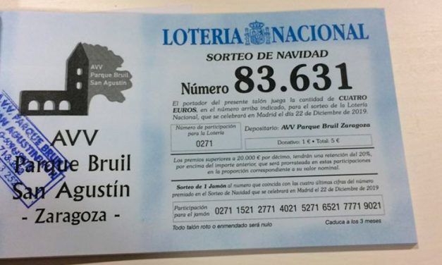 Lotería de Navidad en la AV Bruil San Agustín