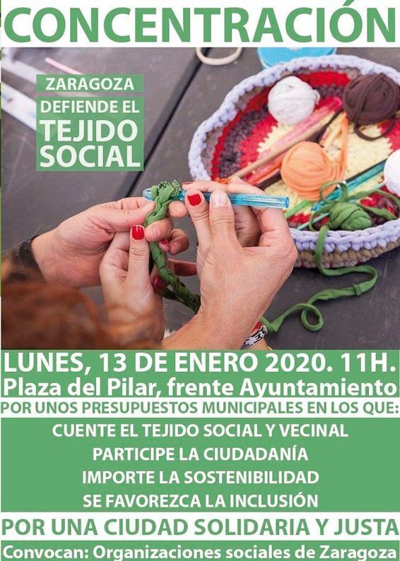 presupuestos 2020 Cartel Concentración