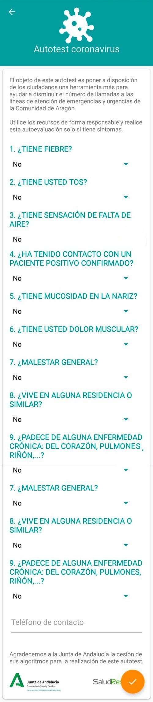 Autotest coronavirus - Salud Informa