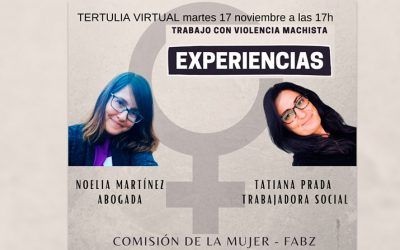 Tertulia virtual: Experiencias en el trabajo con la violencia machista