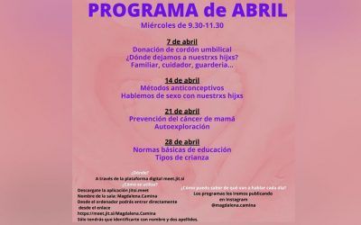 Actividades Magdalena Camina Abril 2021