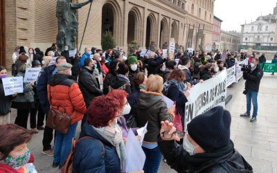 El tejido social zaragozano, contra los recortes en el presupuesto 2022