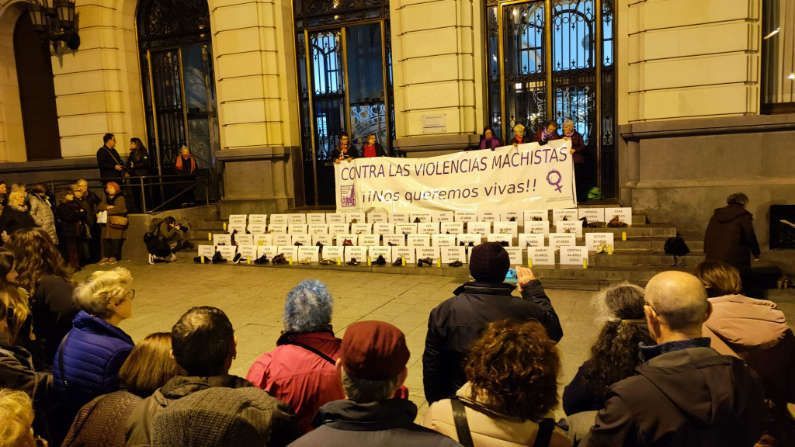 Concentración contra las violencias machistas enero 2023
